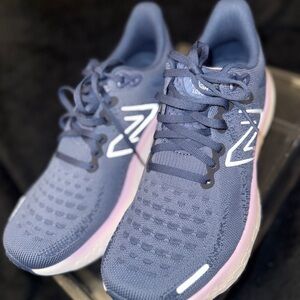 New Balance Women's Navy and Pink Sneakers